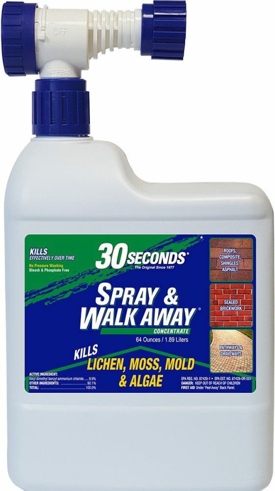 Wholesale 30 Seconds Cleaners 30 Seconds Spray & Walk Away Outdoor Cleaner, 64 Oz. 64Sawa Outdoor Cleaning