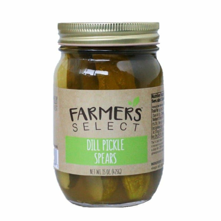 New Farmer'S Select Farmers Select Dill Pickle Spears, 15 Oz. Spices & Seasonings