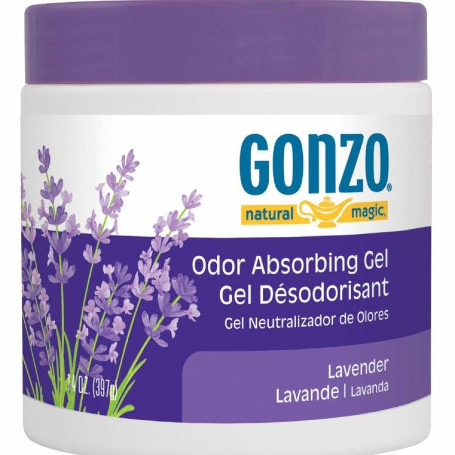 New Gonzo Odor Absorbing Gel Lavendar 14Oz. 4123D Cleaning & Janitorial Supplies