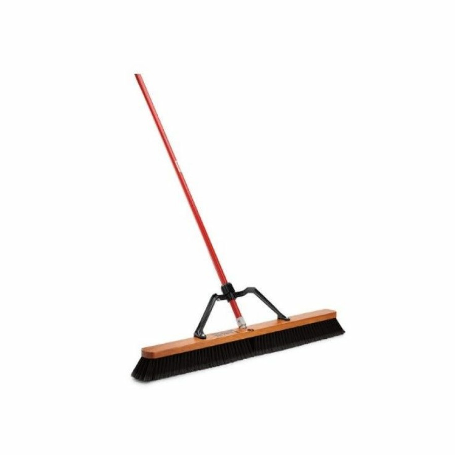 New Libman 36 Smooth Push Broom With Brace Brooms & Mops