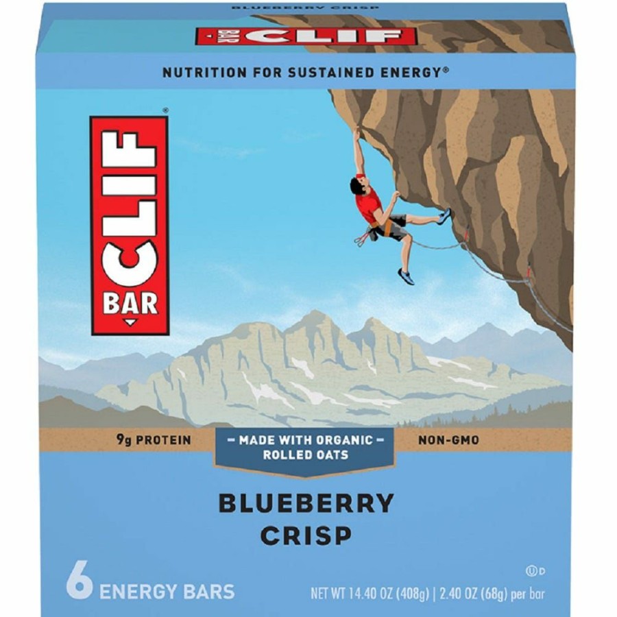 Clearance Clif Bar Blueberry Crisp Bars, 6 Count Granola & Snack Bars