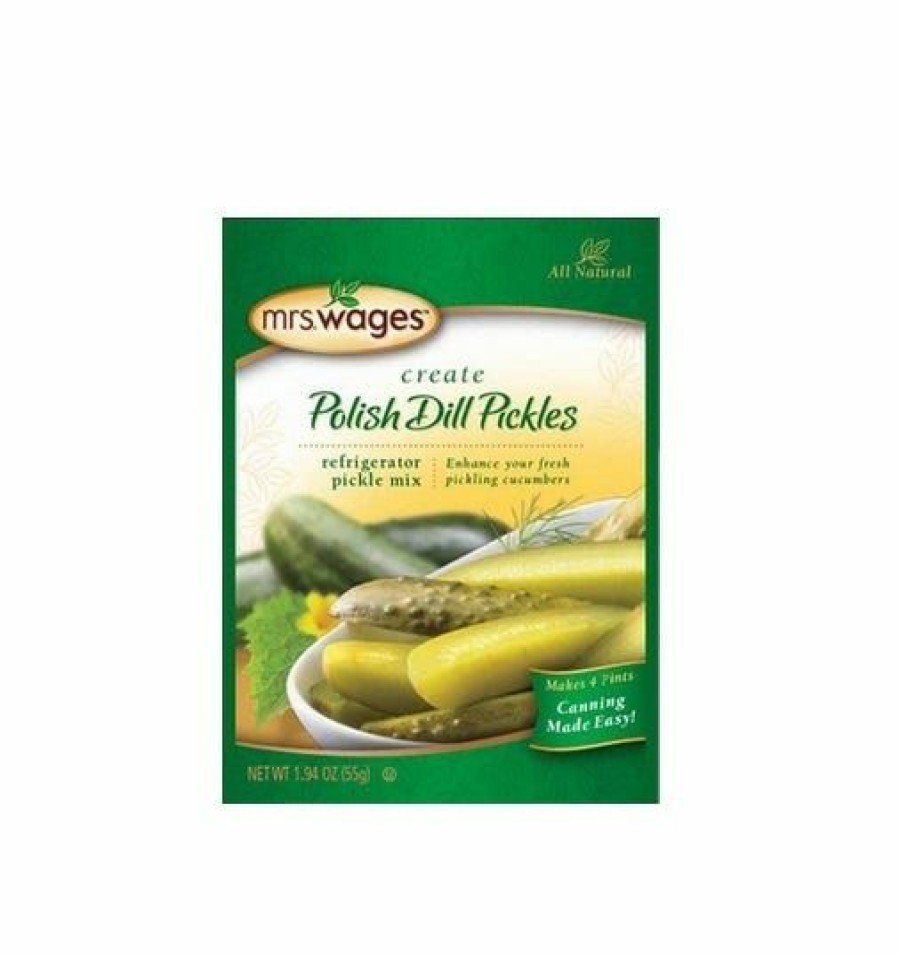 Hot Mrs. Wages Polish Dill Pickle Refrigerator Mix, 1.94 Oz. Canning Ingredients