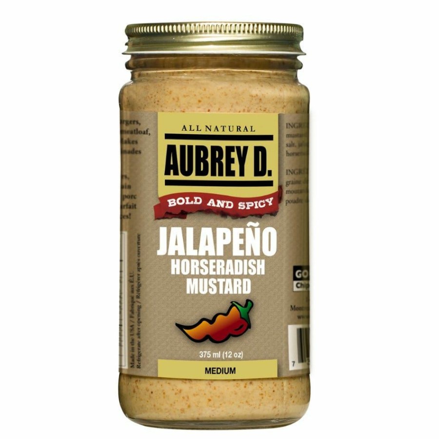 Online Aubrey D. Rebel Jalapeno Horseradish Mustard, 12 Oz. Condiments & Sauces