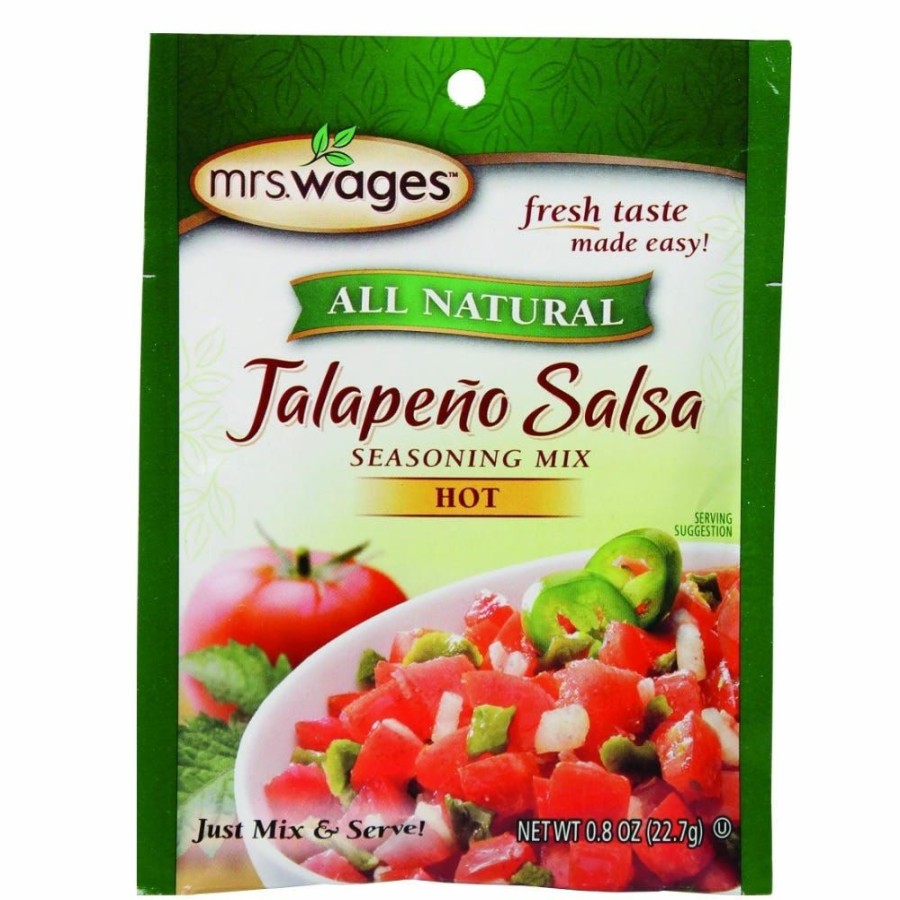 Clearance Mrs. Wages Jalapeno Salsa Mix, 0.8 Oz. Canning Ingredients