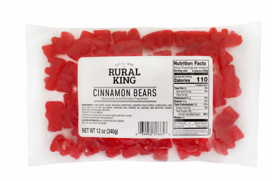 Clearance Rural King Cinnamon Bears Candy & Gum