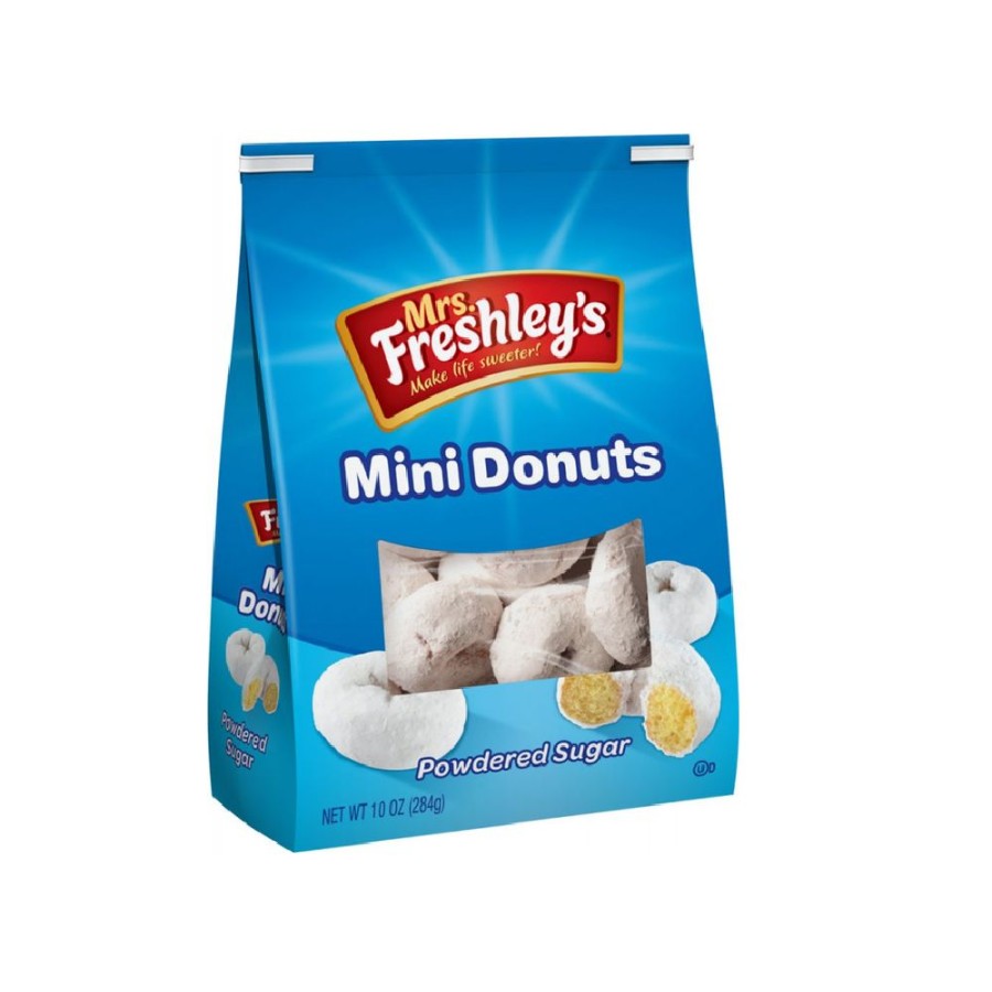 Wholesale Mrs. Freshley'S Mrs Freshley'S Powdered Sugar Mini Donuts, 10Oz Bag Snacks