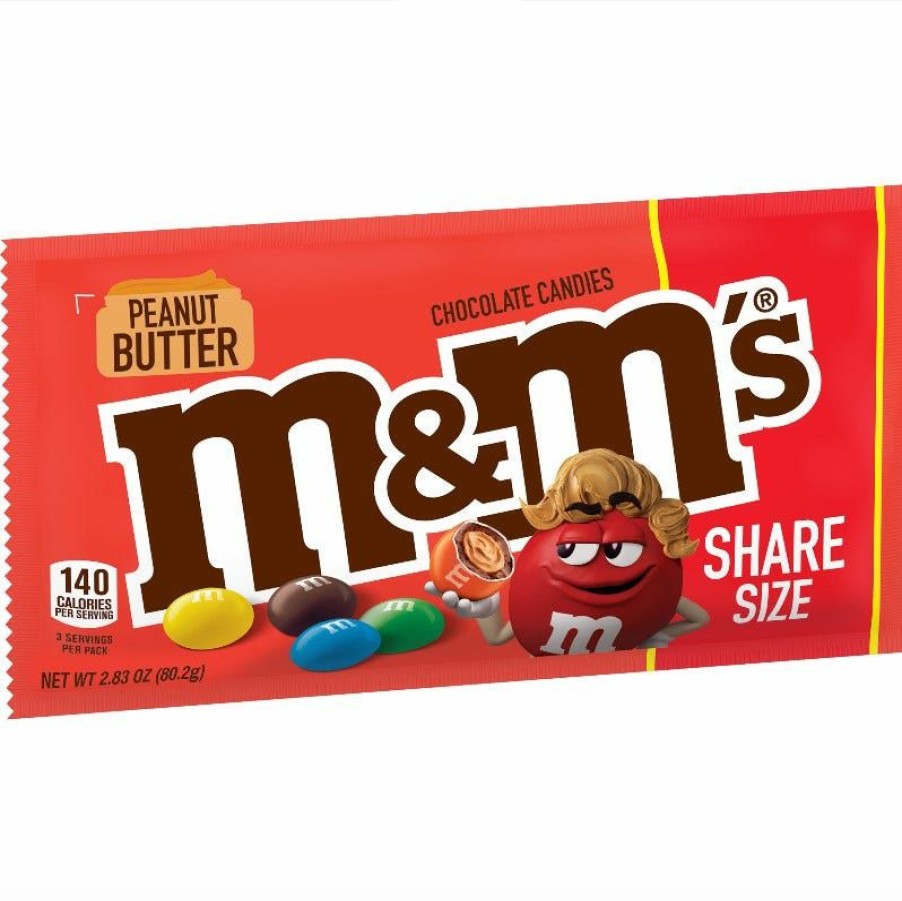 Online M&M'S Peanut Butter King Size Candy, 2.83 Oz. Chocolate