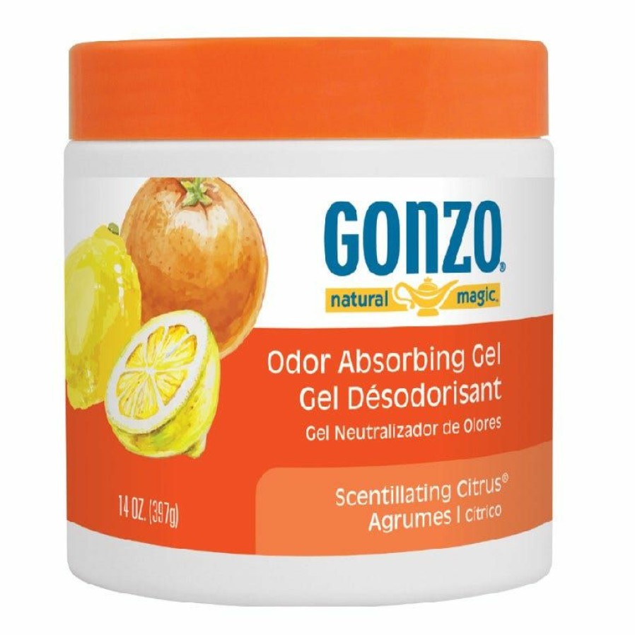 Clearance Gonzo Odor Absorbing Gel Scentillating Citrus 4119D Cleaning & Janitorial Supplies