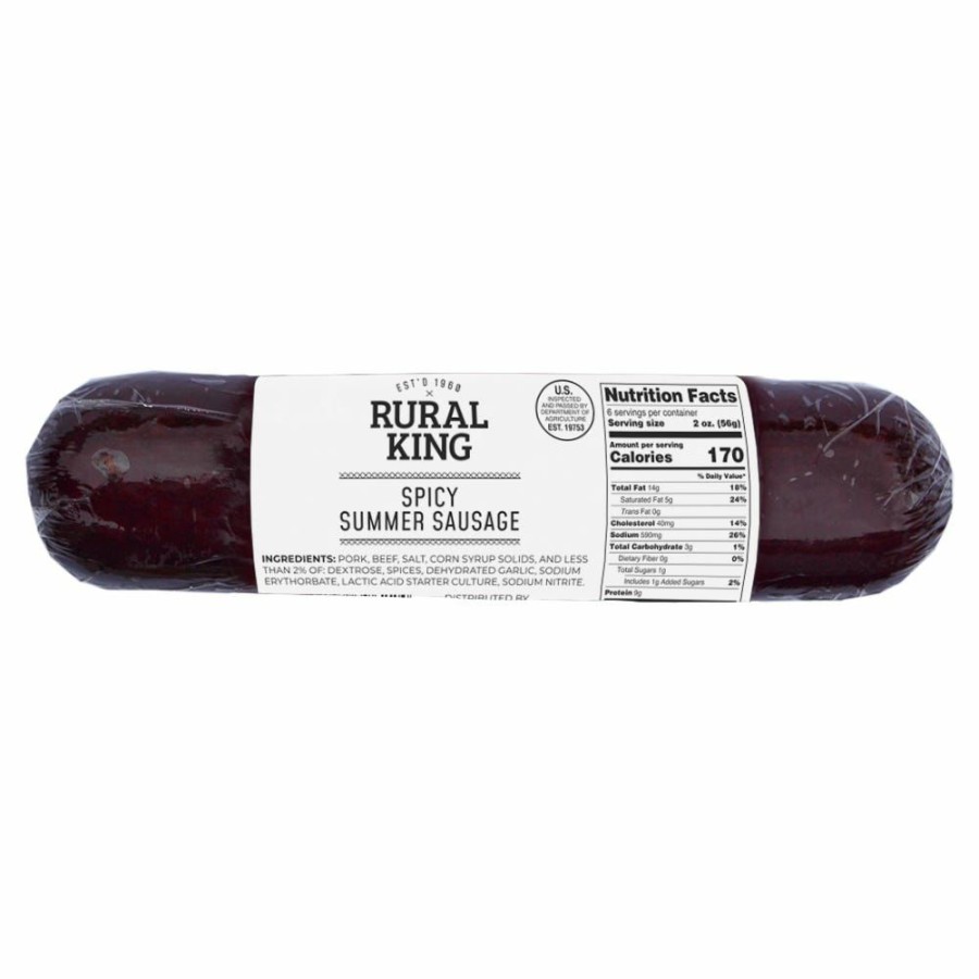 Clearance Rural King 12Oz Spicy Summer Sausage Jerky