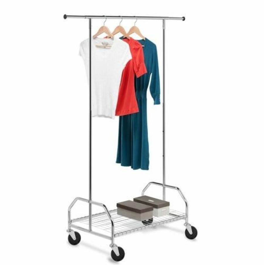 Hot Honey-Can-Do Honeycando Heavy Duty Bottom Shelf Garment Rack Gar01506 Laundry Baskets