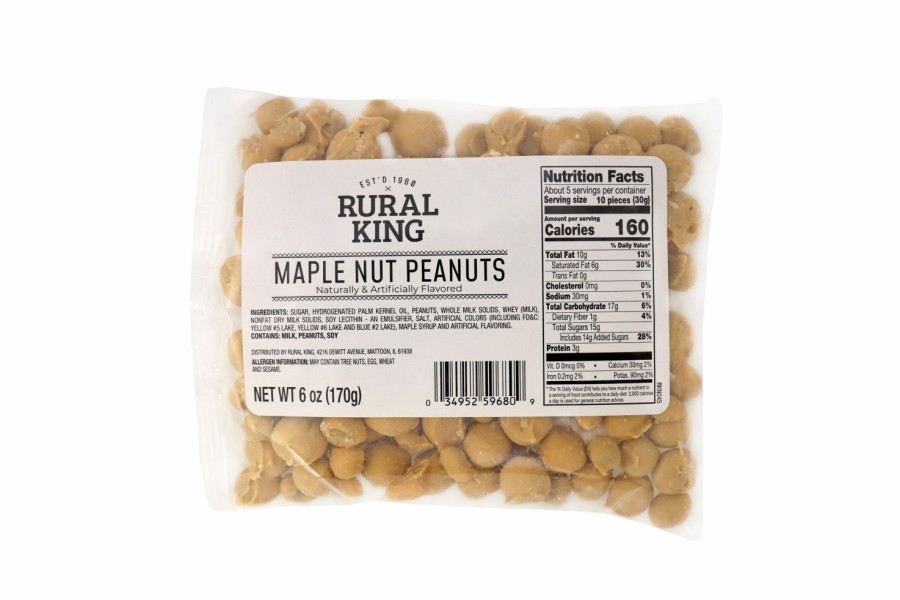 New Rural King Maple Dipped Peanuts Candy & Gum