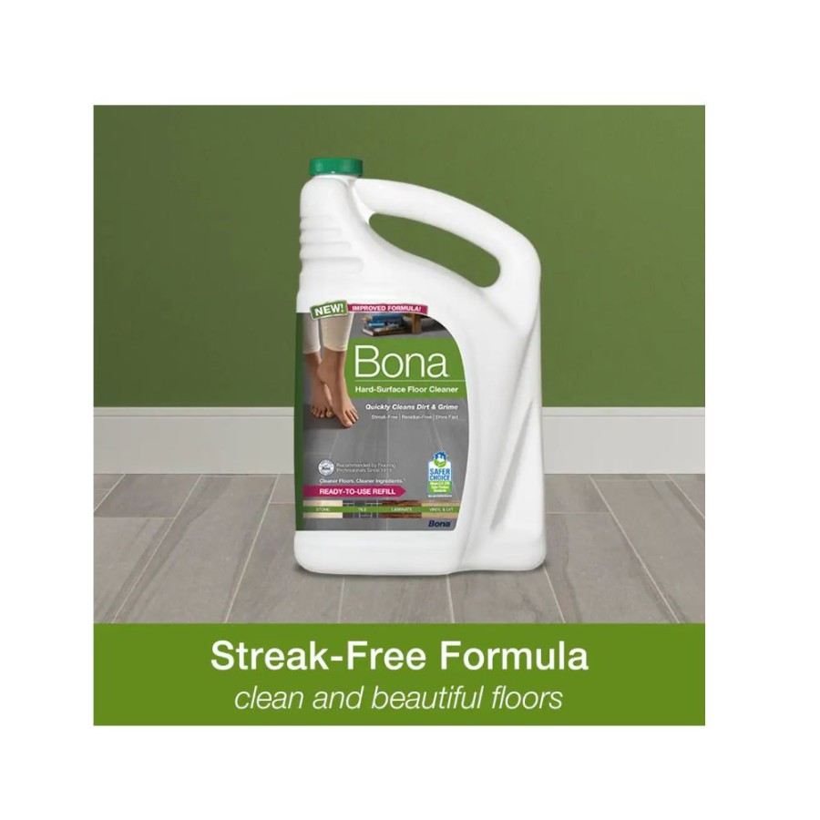 Wholesale Bona Hard Surface Cleaner Refill, 128Oz Wm700018172 Carpet & Floor Cleaners