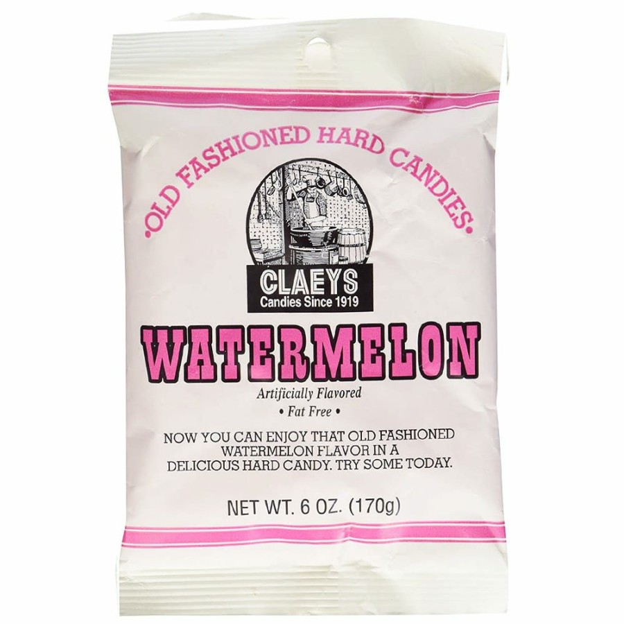 Wholesale Claeys Claey'S Old Fashioned Watermelon Hard Candies, 6 Oz. Hard Candy & Lollipops