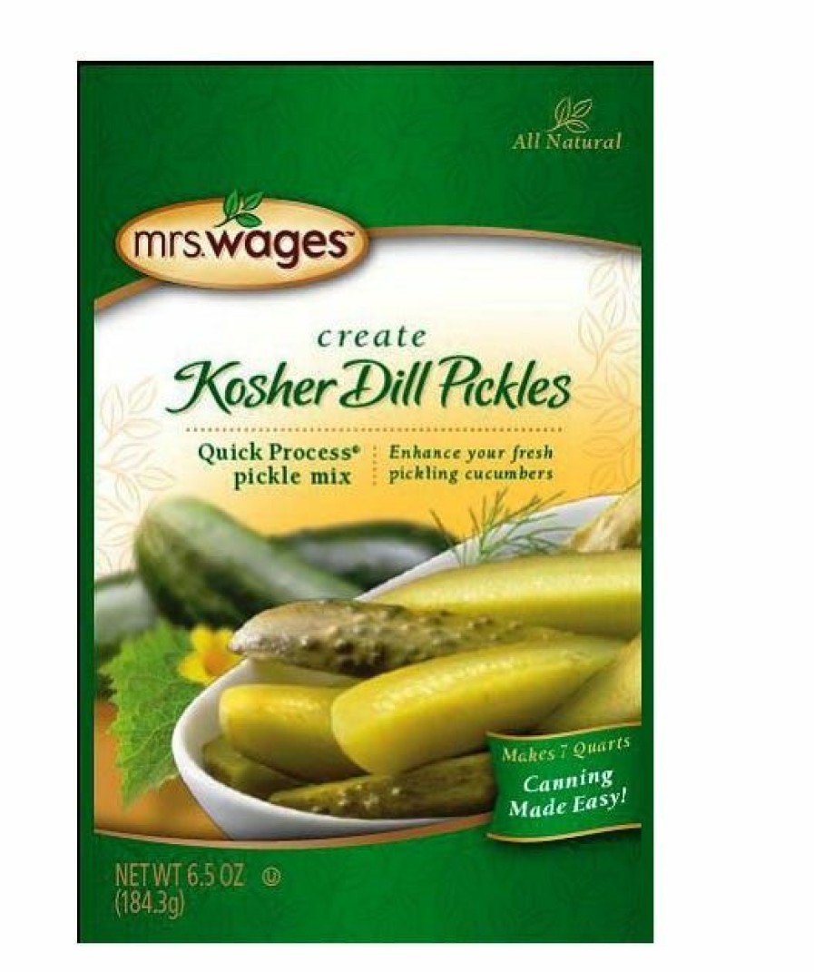 Best Mrs. Wages Kosher Dill Pickle Quick Process Mix, 6.5 Oz. Canning Ingredients