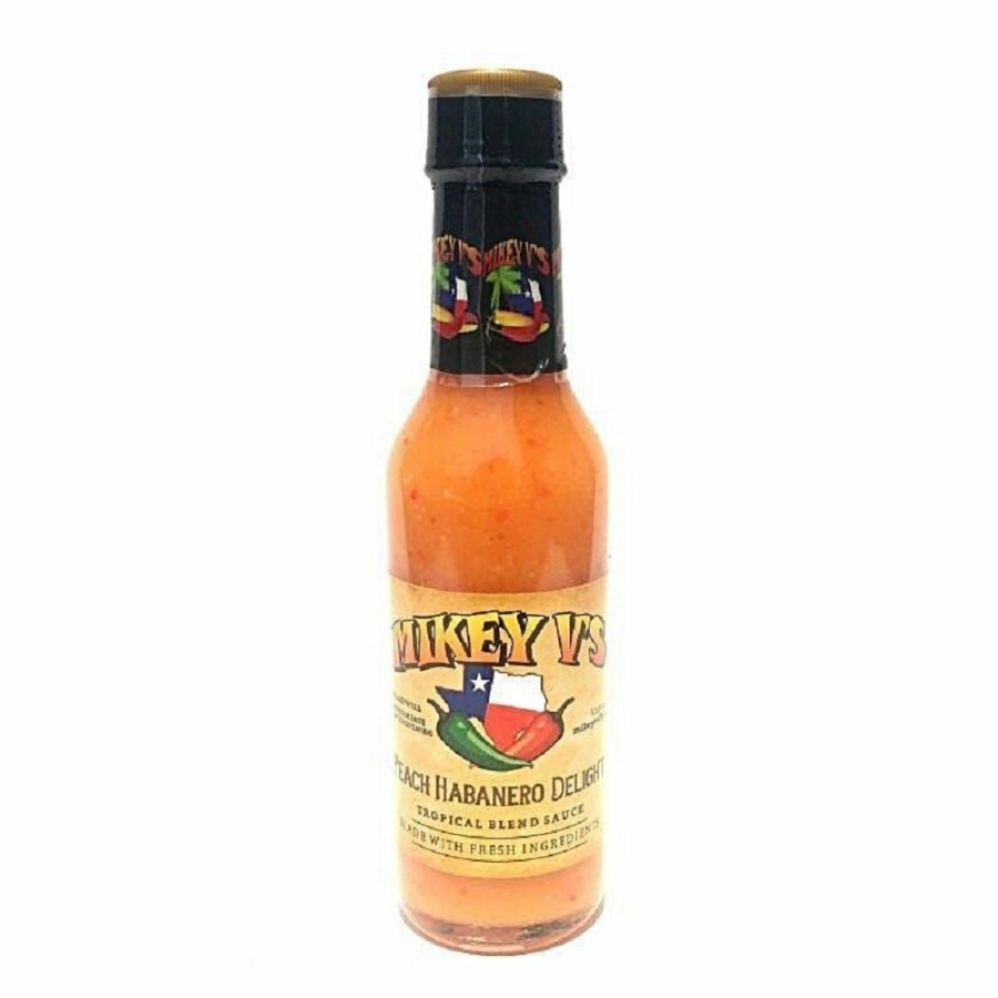 Clearance Mikey V'S Peach Habanero Delight, 5 Oz. Condiments & Sauces