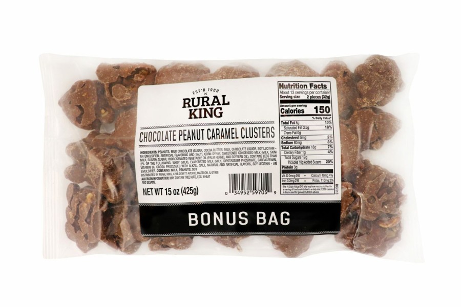 Best Rural King Chocolate Caramel Clusters Bonus Bag Candy & Gum