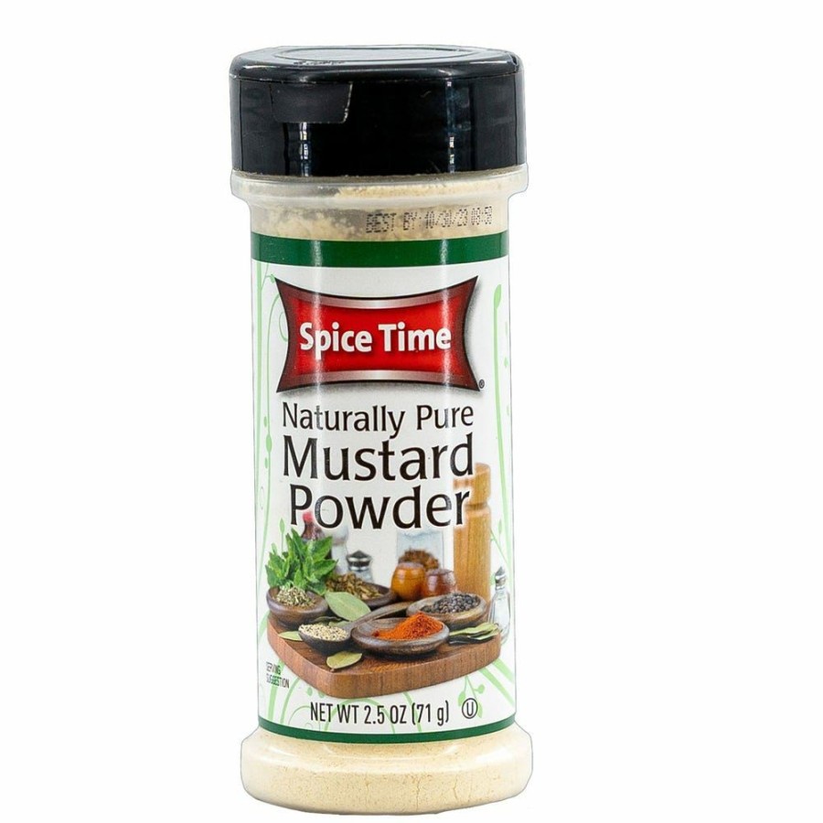 Best Various Brands Spice Time Mustard Powder, 2.5 Oz. Spices & Seasonings