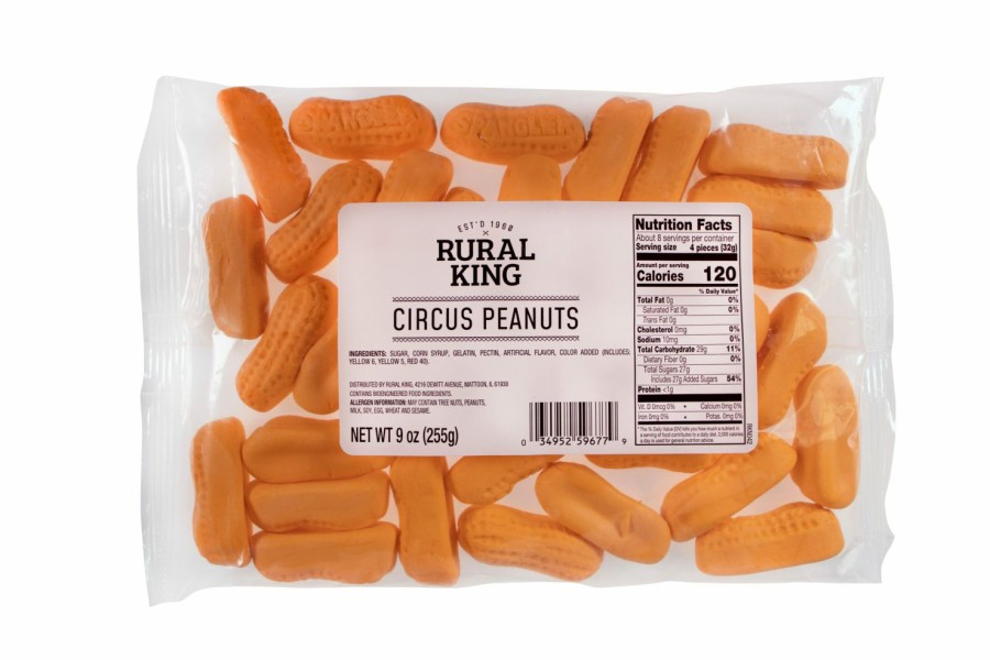 Hot Rural King Circus Peanuts Candy & Gum