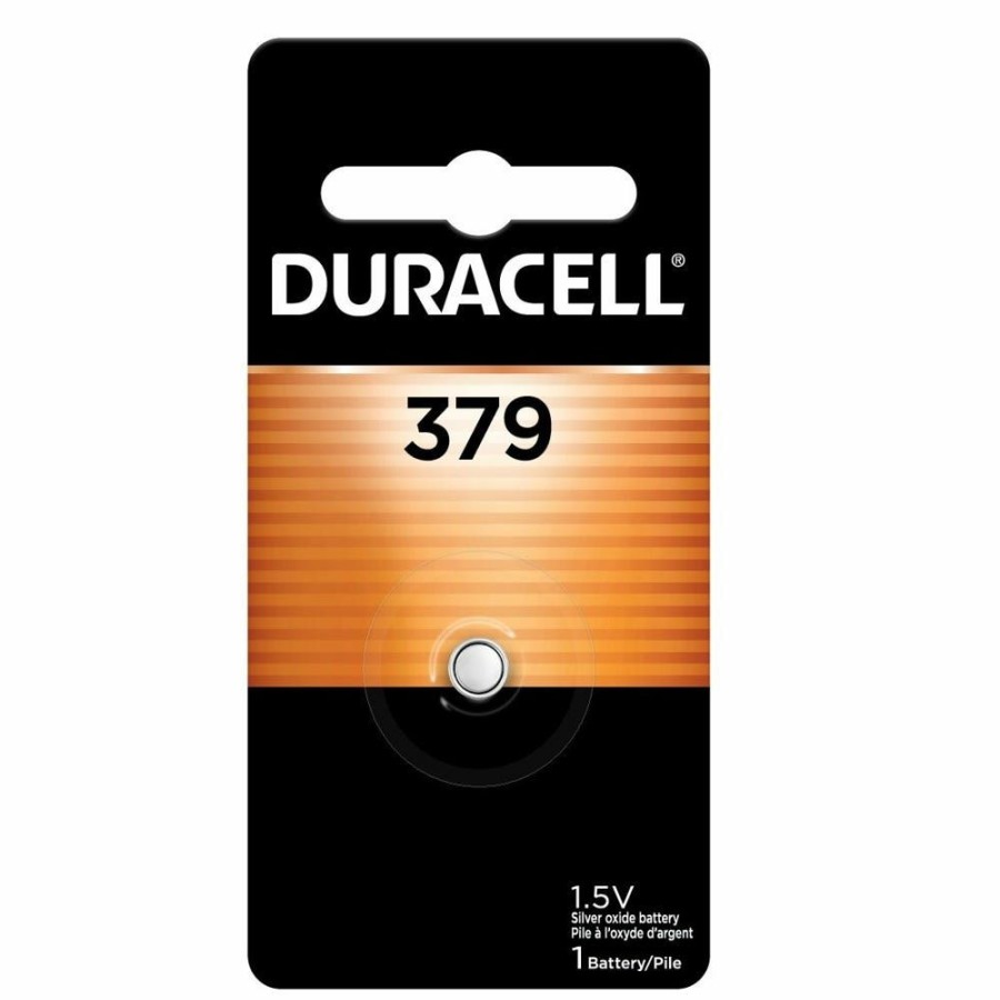 Best Duracell 379 Silver Oxide Button Battery, 1 Pack Household Batteries