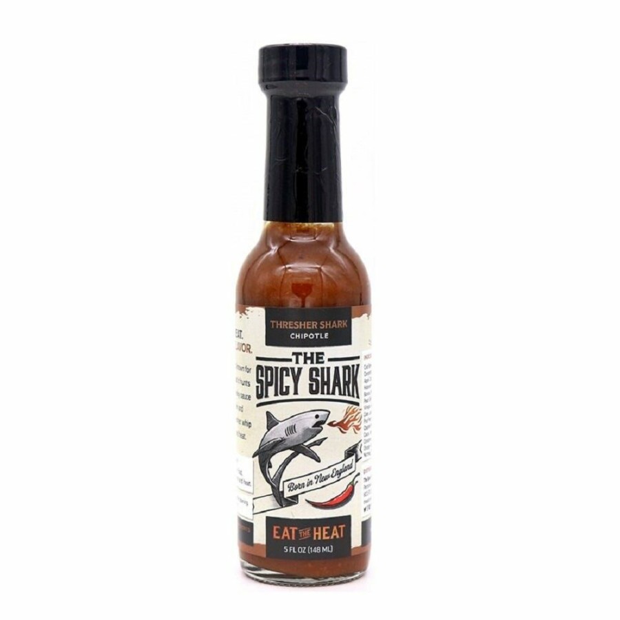 Hot Shaquanda'S The Spicy Shark Thresher Shark Hot Sauce, 5 Oz. Condiments & Sauces