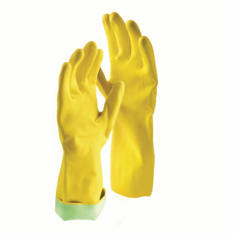 Hot Libman Premium Plus Reusable Latex Gloves 1-Pack, Medium Cleaning & Janitorial Supplies