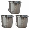 Clearance Amerihome Small Stainless Steel Bucket 3 Piece Set Ssb132Set Baskets