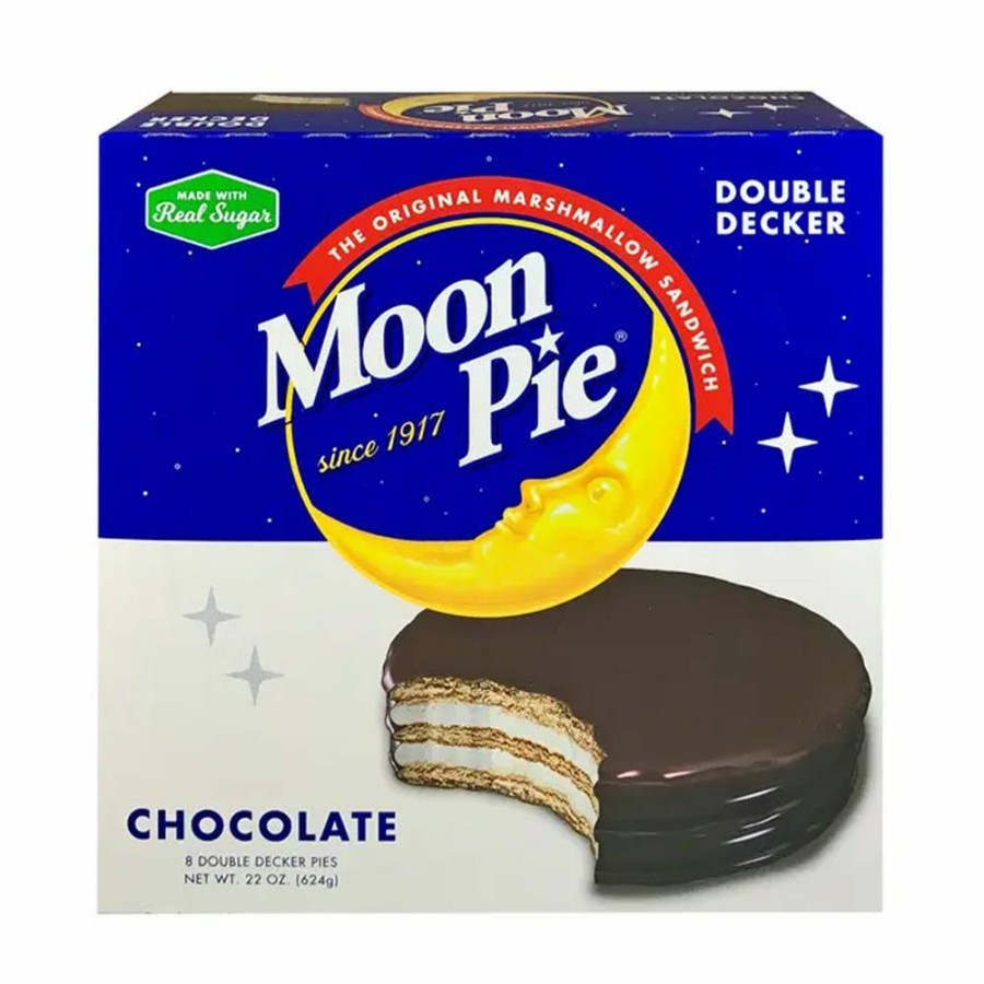 Wholesale Moon Pie Double Decker Chocolate Marshmallow Sandwich, 8 Pack Cookies