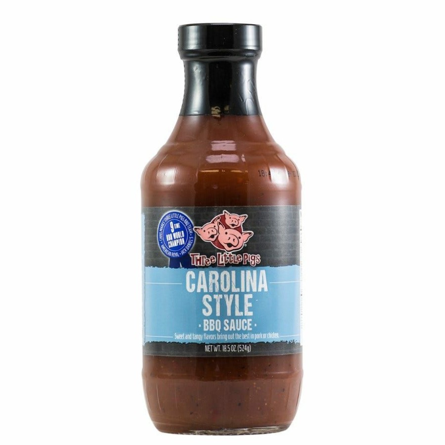 Clearance Three Little Pigs Carolina Style Bbq Sauce, 18.5 Oz. Spices & Seasonings