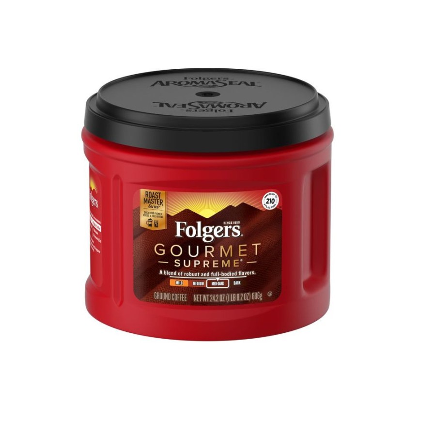 Online Folgers Gourmet Supreme Ground Coffee, 24.2 Oz Canisters