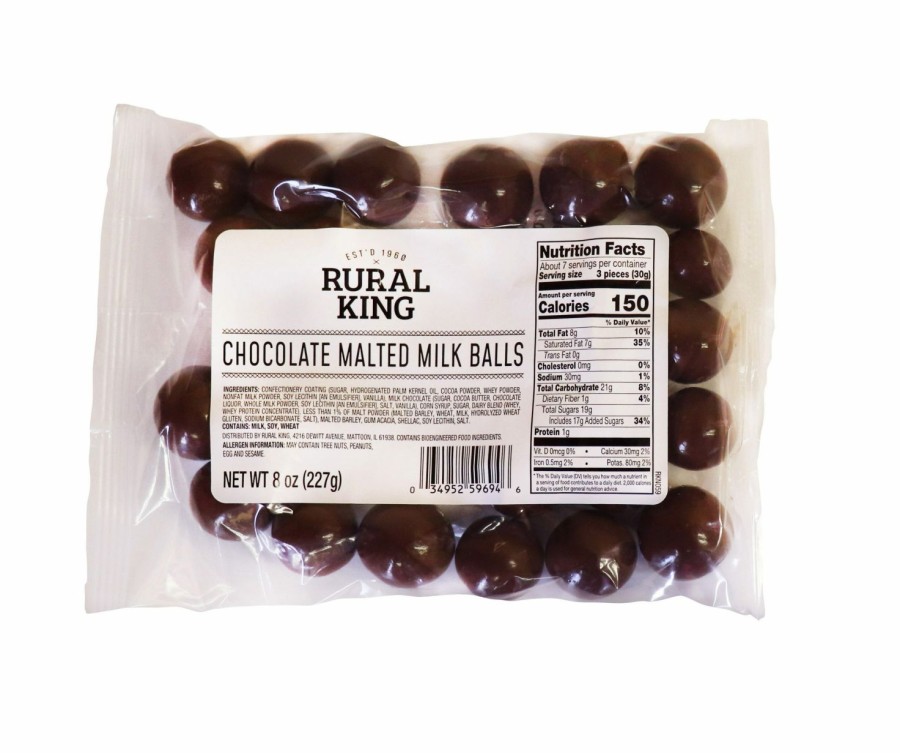 Online Rural King Chocolate Malted Milk Balls Candy & Gum