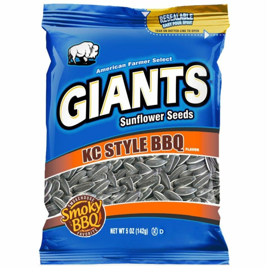 Online Giants Kc Style Bbq Sunflower Seeds, 5Oz. Salty Snacks