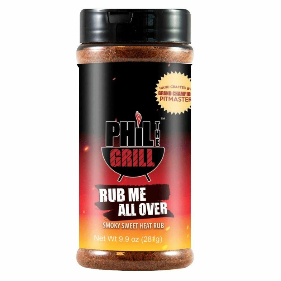 Wholesale Phil The Grill Rub Me All Over Smoky Sweet Heat Rub, 9.9 Oz. Spices & Seasonings