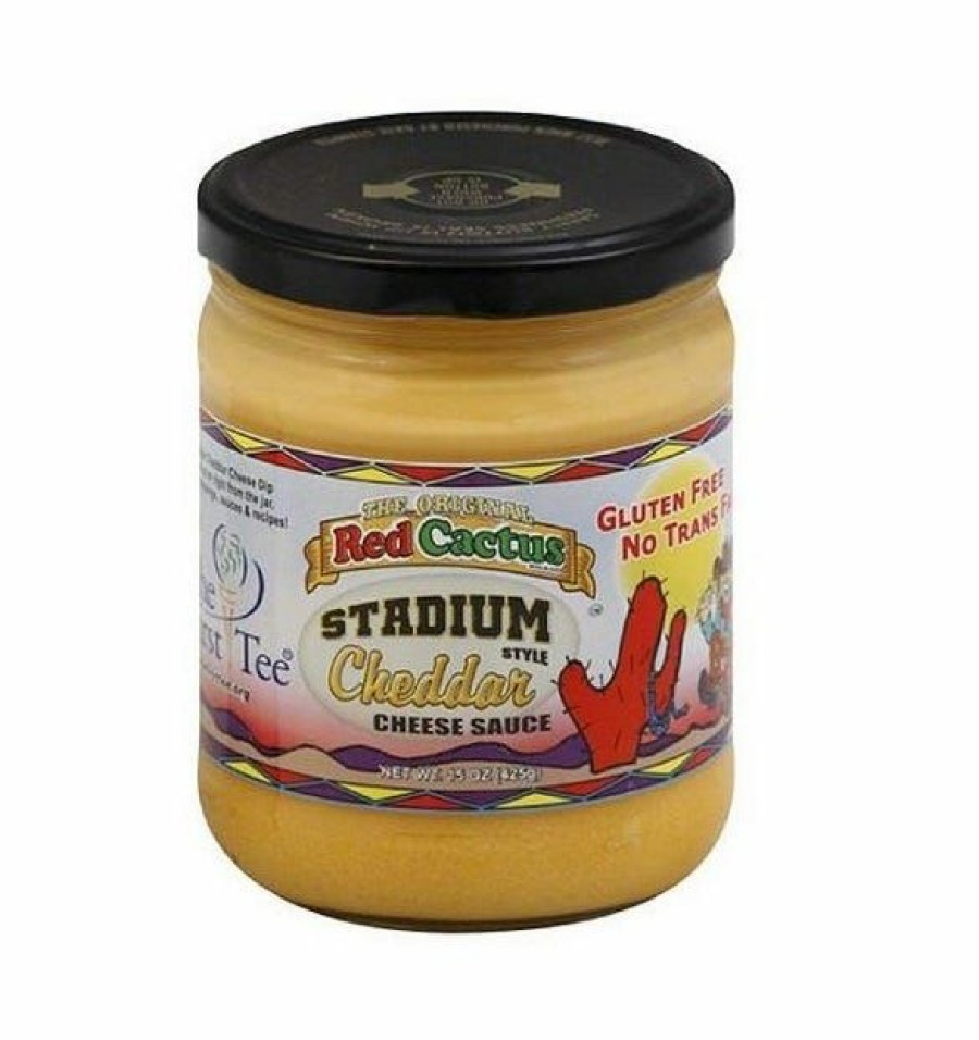 New Red Cactus Stadium Style Cheddar Cheese Sauce, 15 Oz. Jar Dips