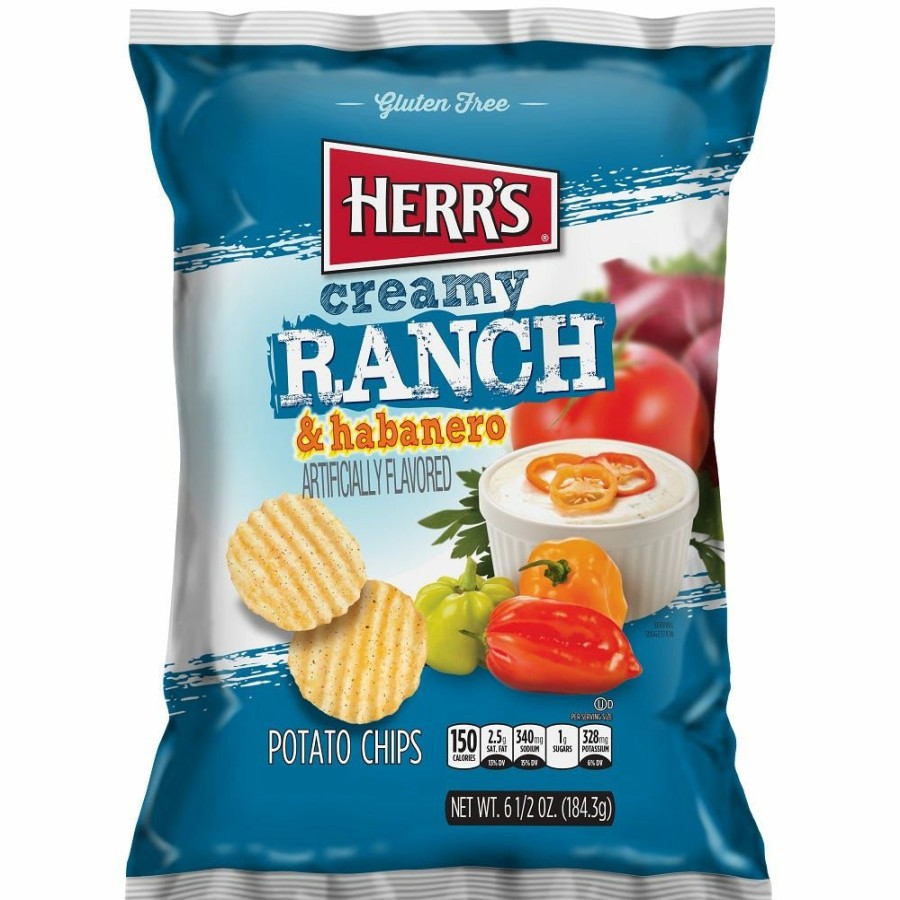 Wholesale Herr'S Creamy Ranch And Habanero Chips, 6.5 Oz. Chips & Crackers