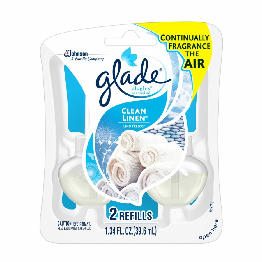 Best Glade Clean Linen Plugins Scented Oil Refills 14384 Air Fresheners