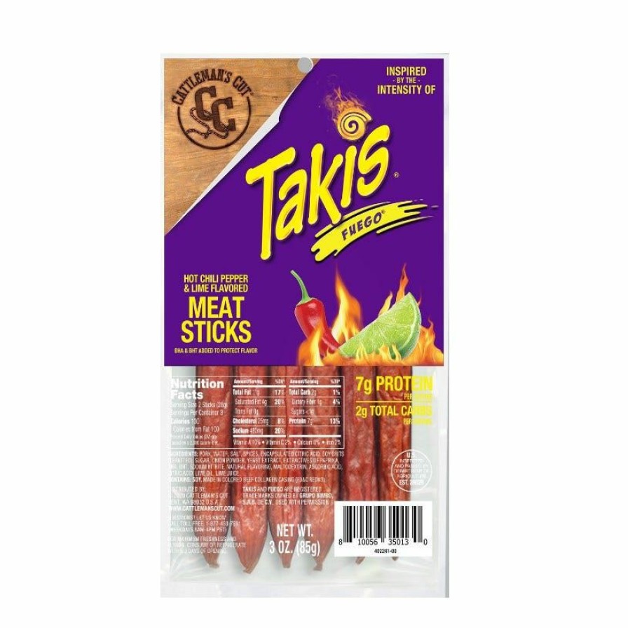 Best Taki'S Fuego Spicy Meat Stick, 3 Oz. Jerky