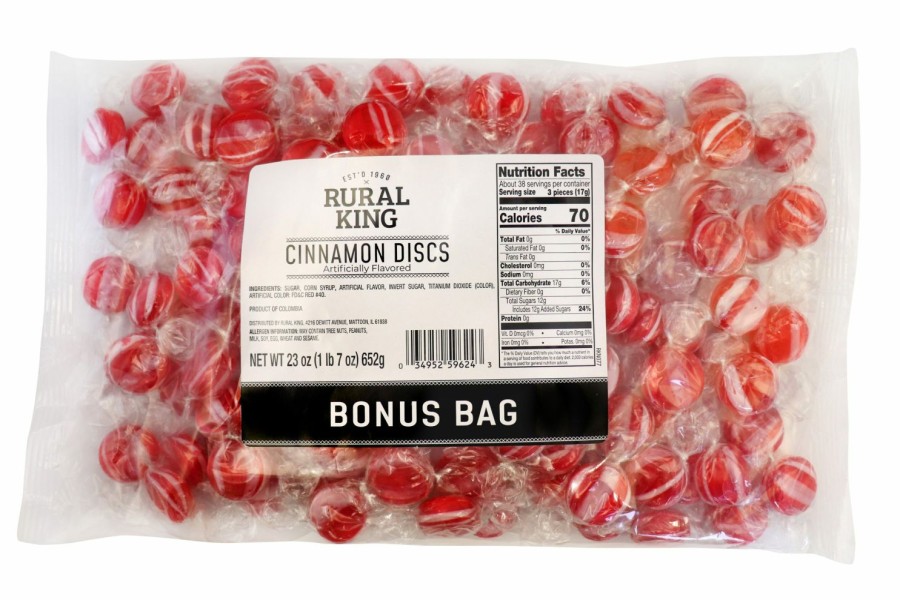 Clearance Rural King Cinnamon Discs Bonus Bag Candy & Gum