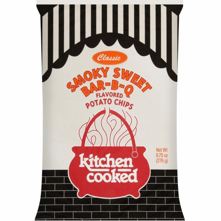 Best Kitchen Cooked Smoky Sweet Bbq Flavored Potato Chips, 9.75 Oz. Bag Chips & Crackers