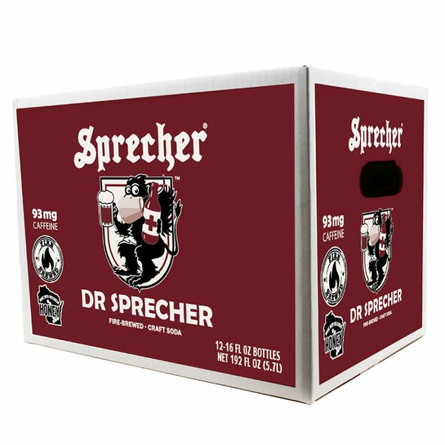 New Dr Sprecher Soda, 16 Oz. Bottles / 12 Pack