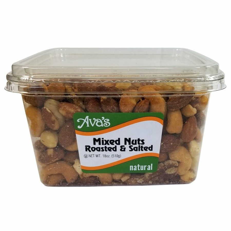 Hot Ava'S Snacks Mixed Nuts Roasted And Salted, 18 Oz.