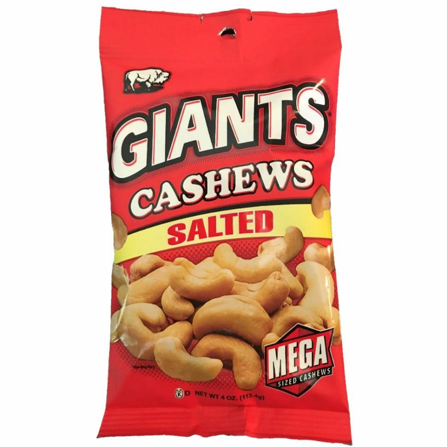 Online Giants Salted Cashews, 4 Oz. Salty Snacks