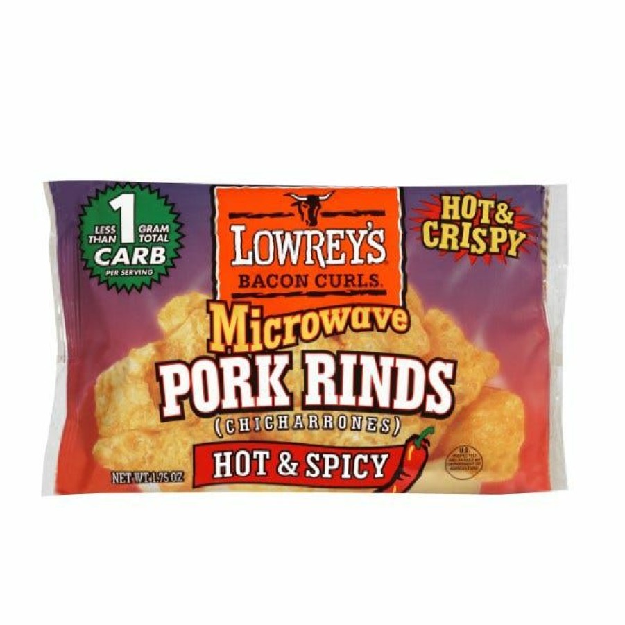 New Oberto Spicy Microwave Pork Rinds, 1.75 Oz. Jerky