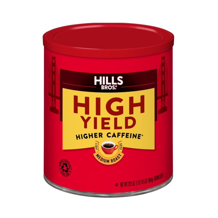 Online Hills Bros. Hills Brothers High Yield Medium Roast Ground Coffee, 30.5 Oz. Can