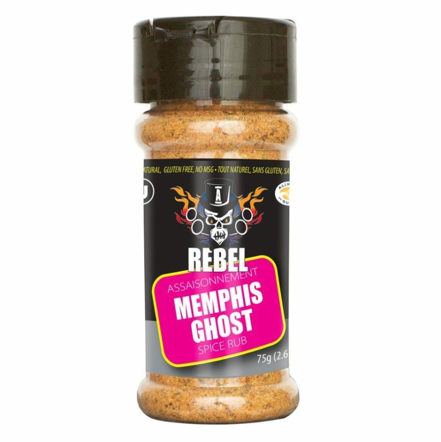 New Aubrey D. Rebel Memphis Ghost Spice Rub, 2.65 Oz. Condiments & Sauces