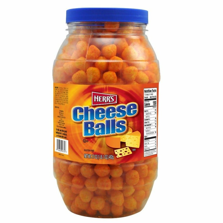 Clearance Herr'S Cheese Ball Barrel, 18 Oz. Chips & Crackers