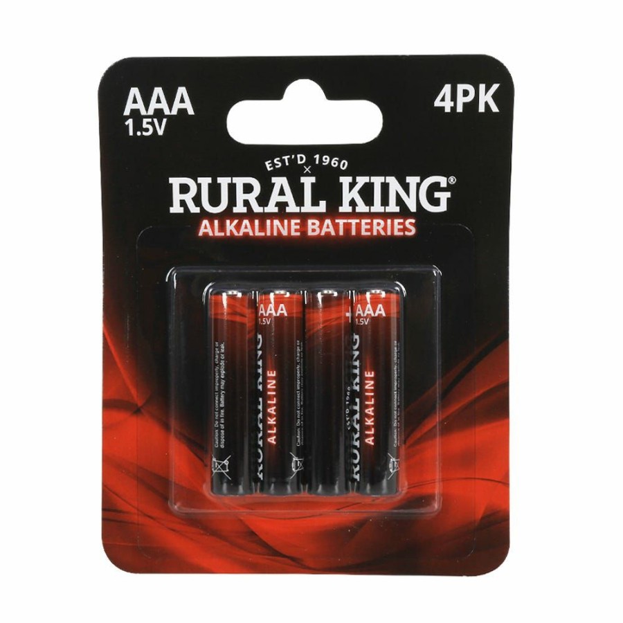 Online Rural King Aaa Alkaline Batteries, 4 Pack Aaa4Pkalk Household Batteries