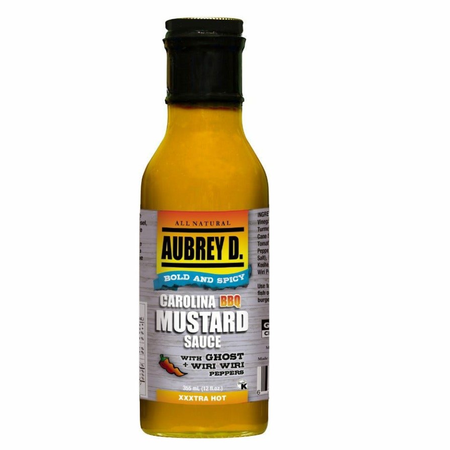 Wholesale Aubrey D. Rebel Carolina Bbq Mustard Sauce, 12 Oz. Condiments & Sauces