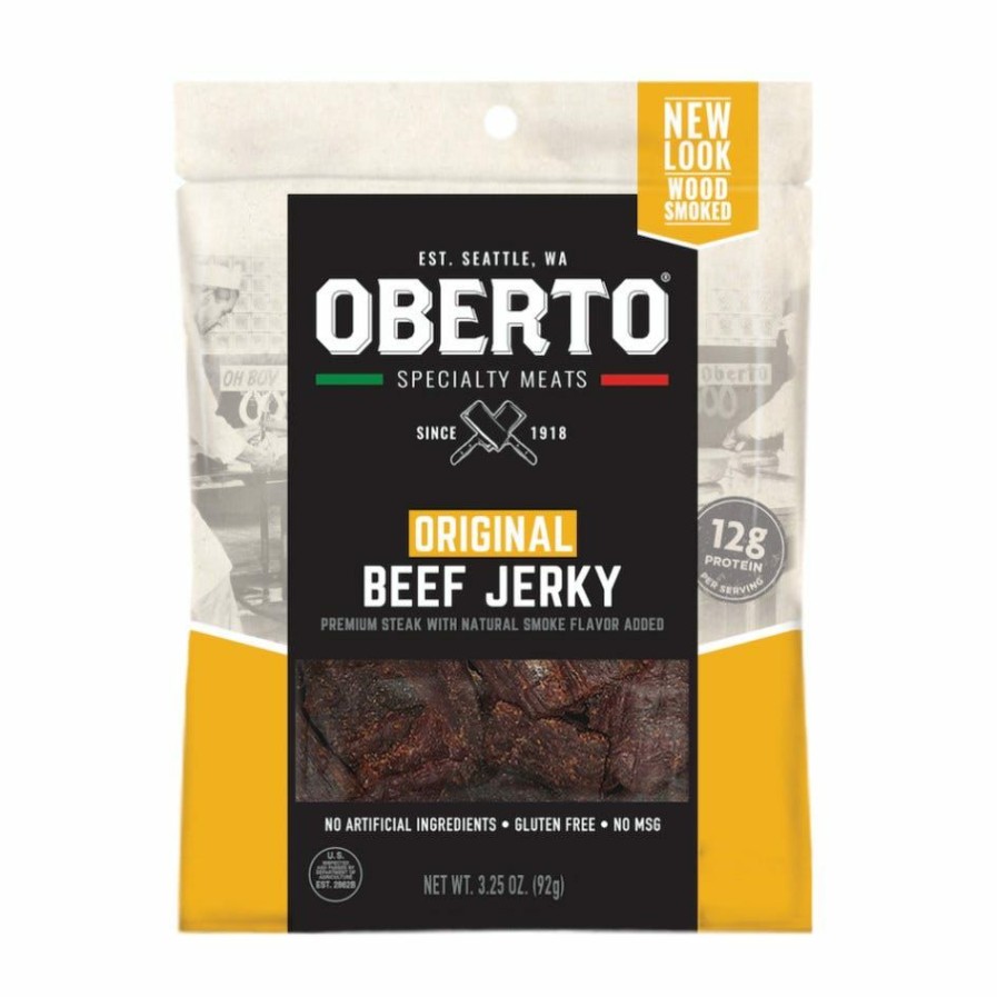 Hot Oberto Original Beef Jerky, 3.25