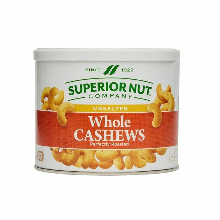 Wholesale Superior Nut Company Unsalted Whole Cashews, 8 Oz.