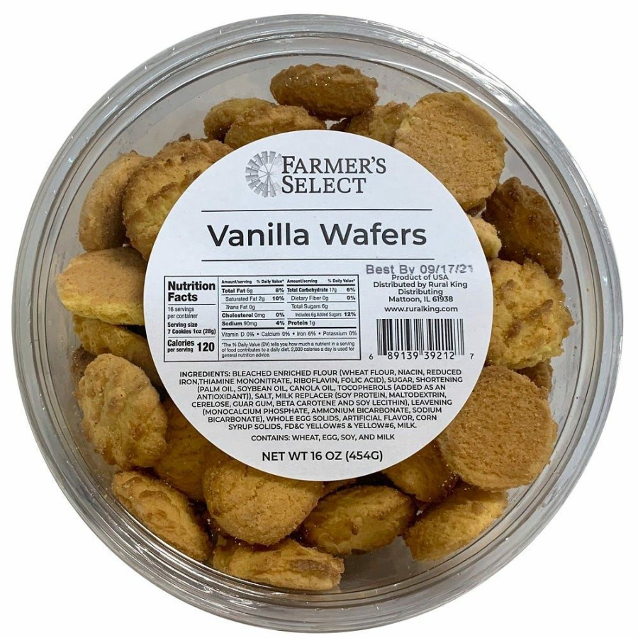 Hot Farmer'S Select Vanilla Wafers, 16 Oz. Cookies